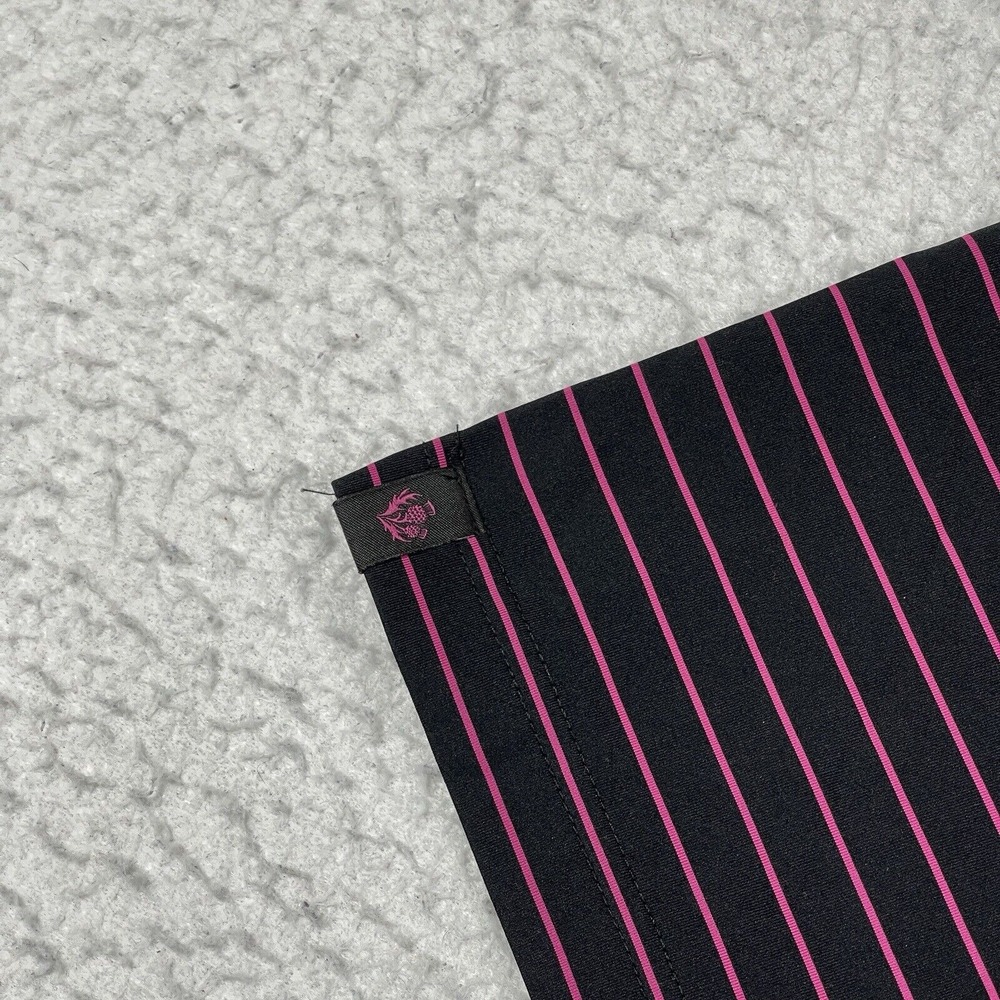 Donald Ross Polo Shirt Mens‎ Medium Black Pink Indian Valley Country Club Golfer - Picture 5 of 12